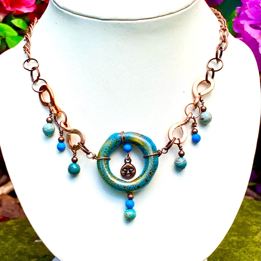 Solar Joy in copper and clay